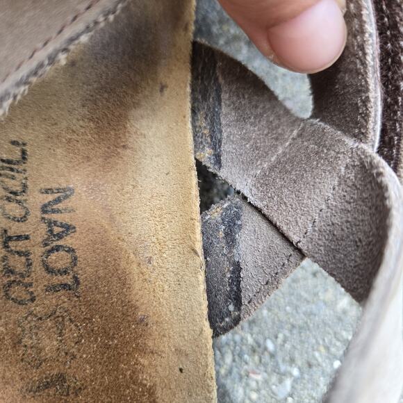 Naot Kayla Womens EU Sz 40, US 9 Wedge Sandals Soft Leather - Picture 10 of 12